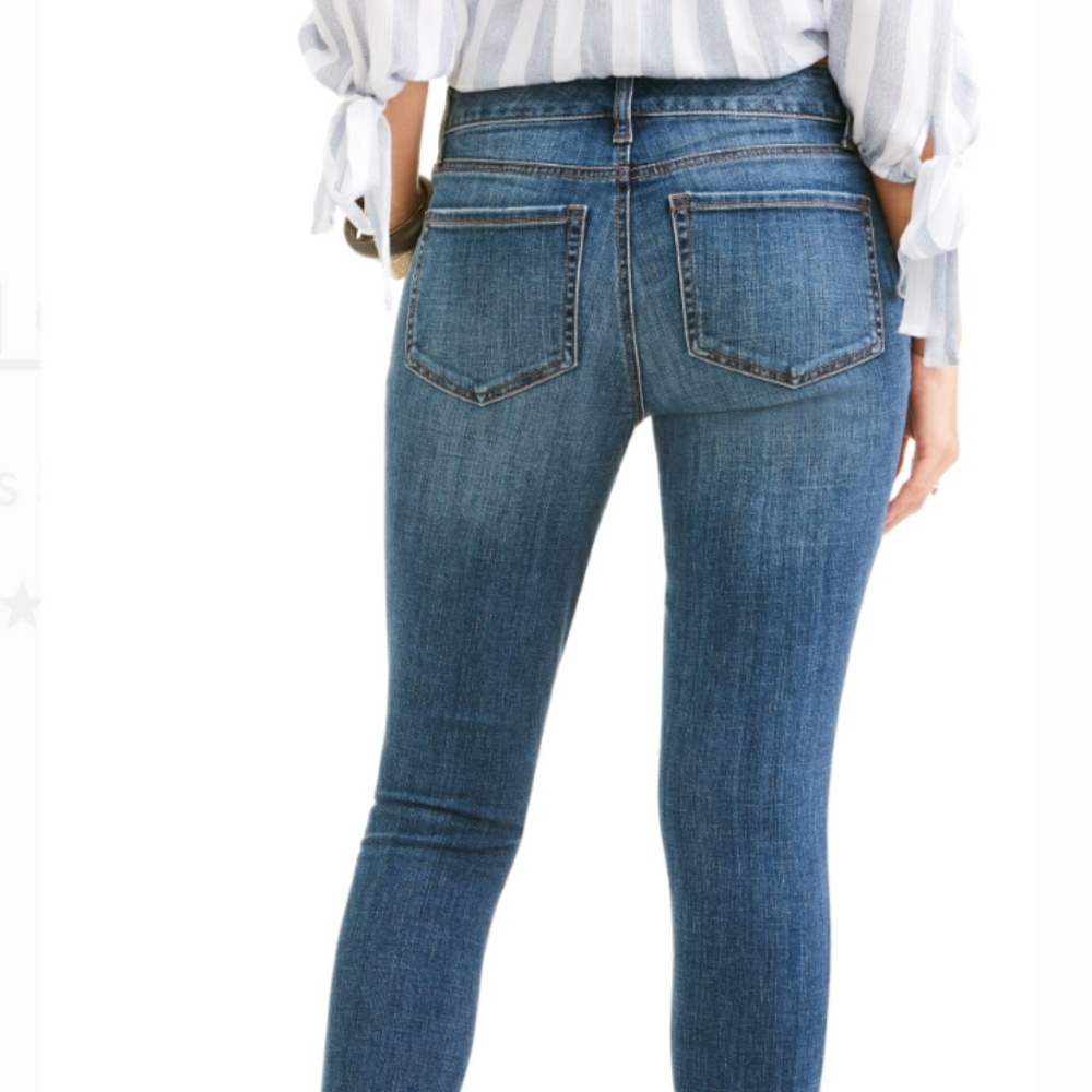 Faded Glory Women Shadow Patch Skinny Jeans - Picture 3 of 7